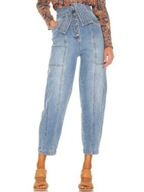 Ulla Johnson Otto Jean, Mid Wash, Women Size 0